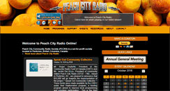 Desktop Screenshot of peachcityradio.org