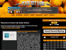 Tablet Screenshot of peachcityradio.org
